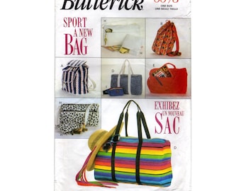 Butterick 6678: 90s Sport Bag Sewing Pattern - Backpack, Duffle