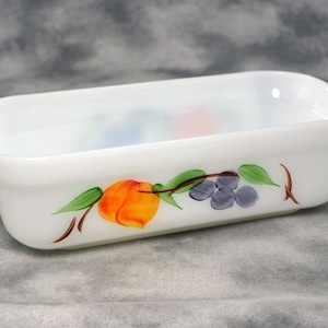 Fire King Gay Fad Bread Pan or Refrigerator Dish