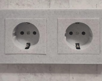 Prise de courant murale design 3D