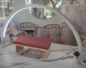 Lampada ad arco a LED ArcLite con design 3D per scrivanie e spazi di lavoro per unghie