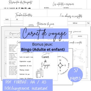Printable Travel Journal PDF A4/A5 – Travel Planner Road Trip – Travel Journal – Holiday Organizer + 15 Country Maps to Annotate