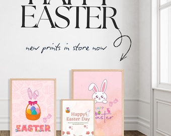 Neutral Bunny Nursery Print Set of 3, Shabby Chic Rabbit Wall Art, Minimal Baby Girl Room Decor