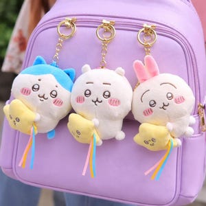 Chiikawa Plüsch Schlüsselanhänger: Hachiware, Usagi Anime Taschenanhänger (Kuscheltier)