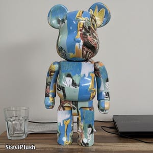 28cm 400% Art Bear Figure – Hand-Painted Vinyl Bearbrick Collectible Toy for Kids & Collectors