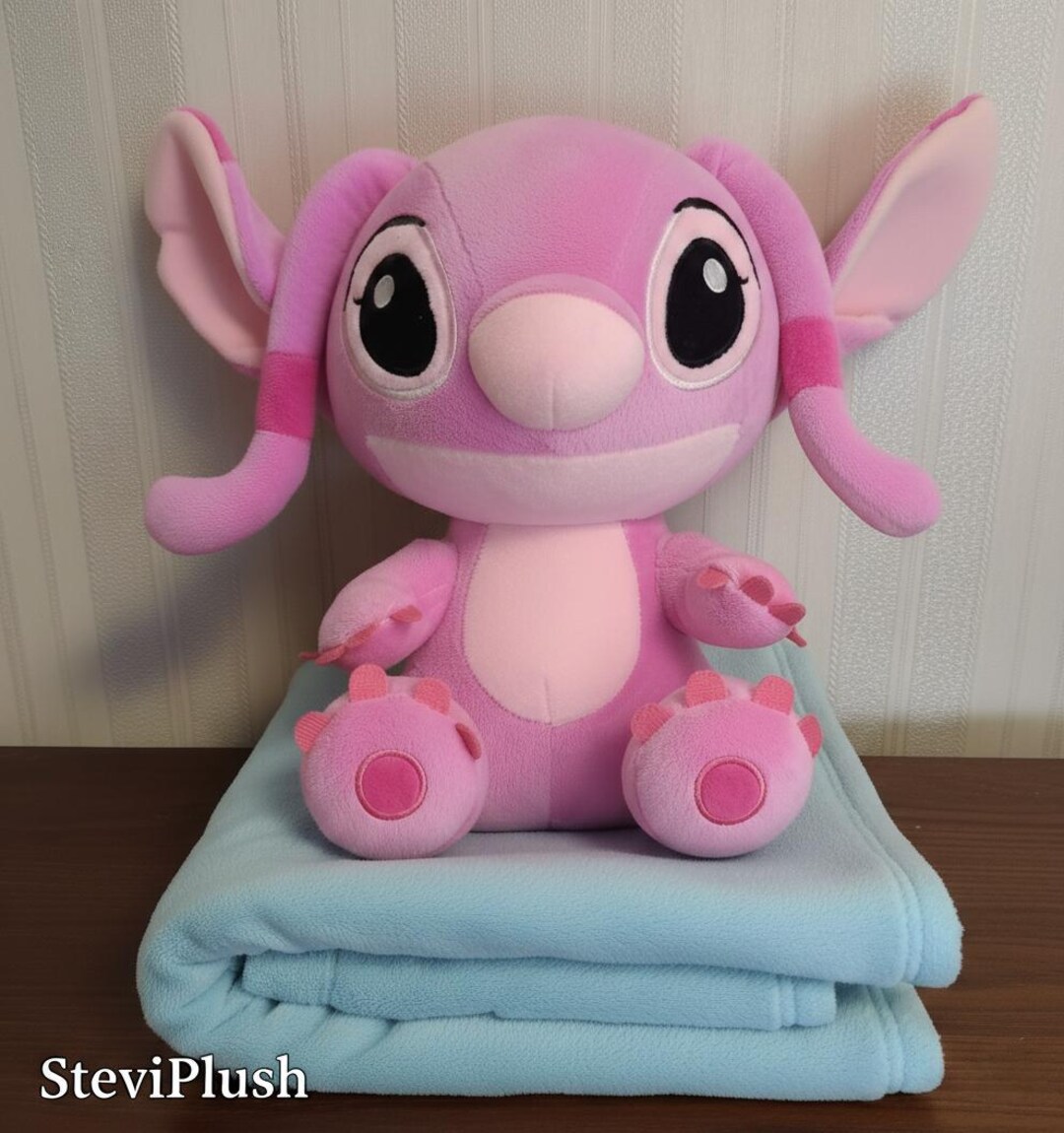 Lilo and Stitch Plush Toy – Cute Anime Plushie Doll in Blue or Pink ...