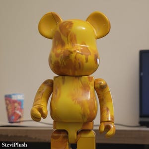 400% Bearbrick Art Figure – 28cm Hand-Painted Graffiti Vinyl Bear Statue for Collectors & Kids