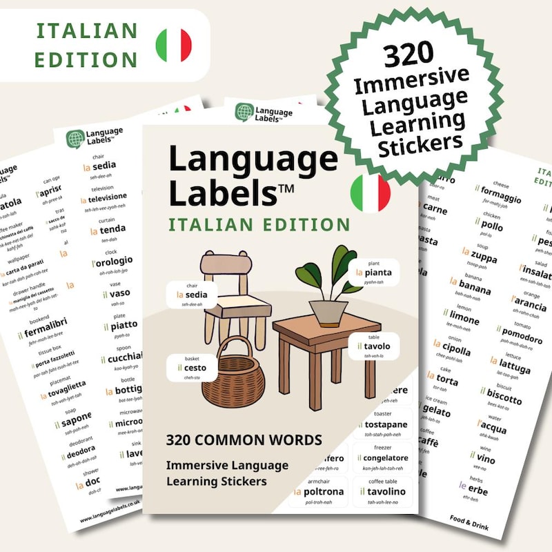 Apprendre La Language Italie - Etsy New Zealand