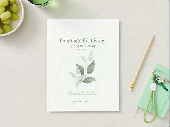 Guided Journal Prompts PDF | Self Reflection Workbook | Mental Wellness Journal | Digital Download | Intentional Living | Printable Journal