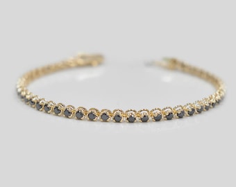 Dainty Gold Chain Bracelet, Marquise Emerald Round Cut, Bridal Jewelry Gift