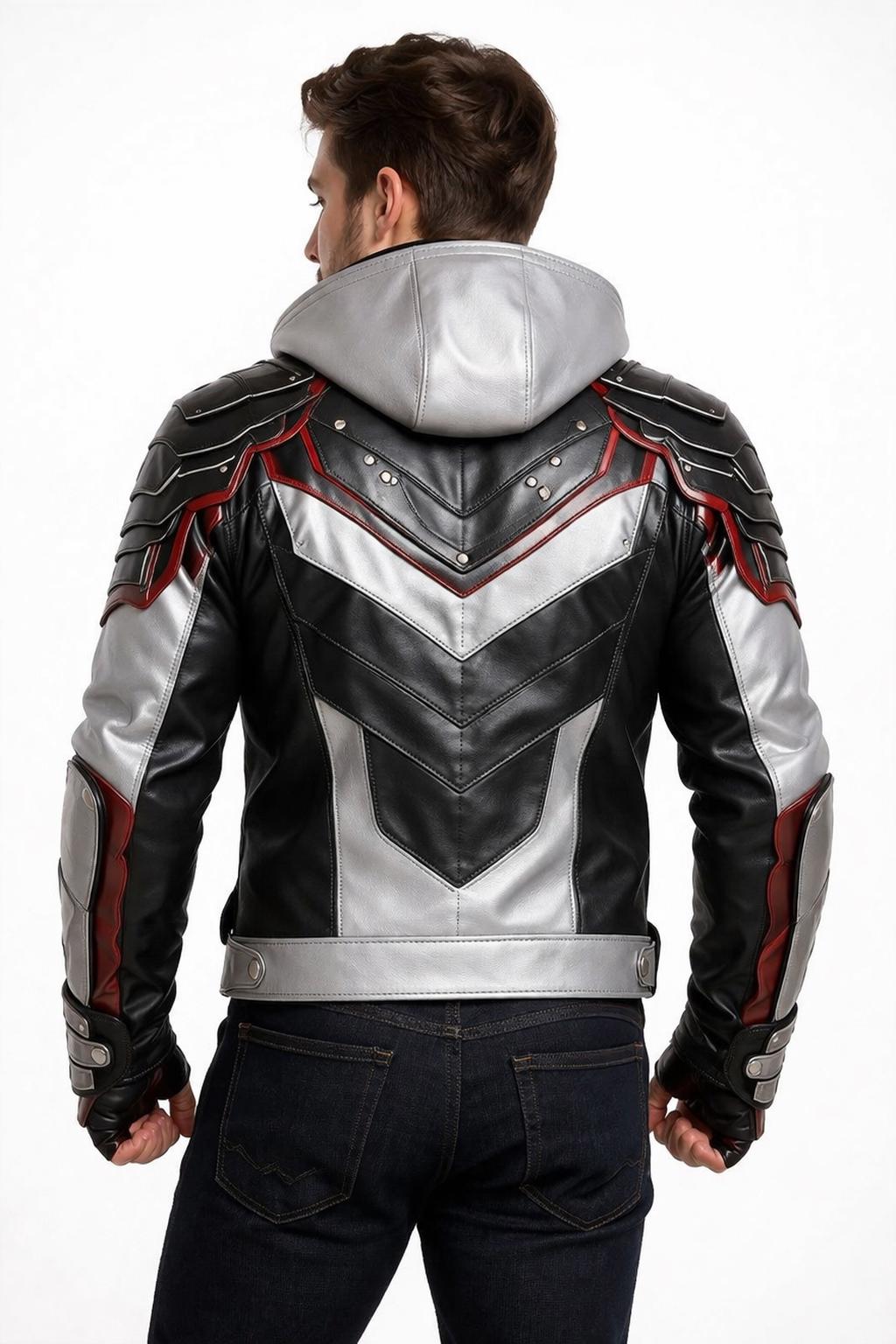 Jin Kazama Tekken Leather Jacket Black Cosplay Bomber Gamer Outfit