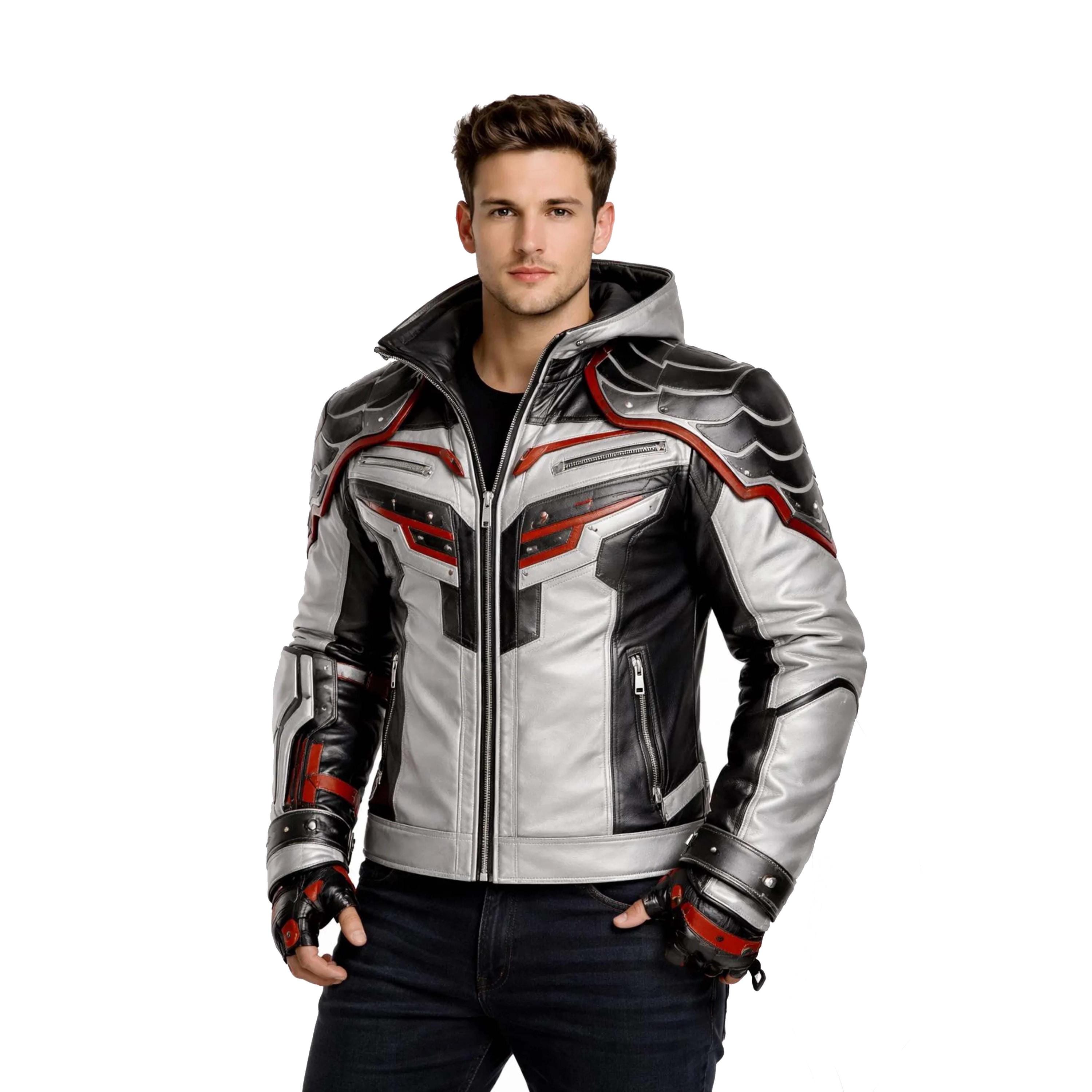 Jin Kazama Tekken Leather Jacket Black Cosplay Bomber Gamer Outfit