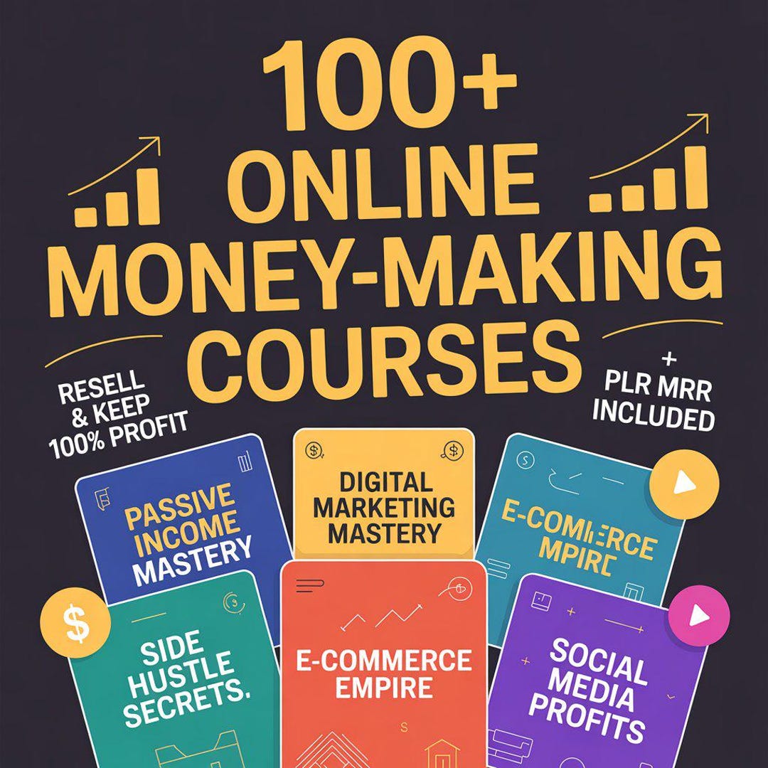 Launch Your Own Online Course Empire 100+ Resell Rights Courses | Make ...