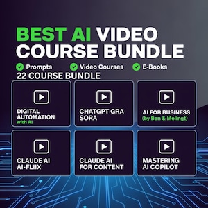 Best AI Video Course Bundle: Sell, Passive Income, Digital Marketing & Business Tools, AI Bundle, Ai model, Ai