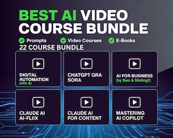Best AI Video Course Bundle: Sell, Passive Income, Digital Marketing & Business Tools, AI Bundle, Ai model, Ai