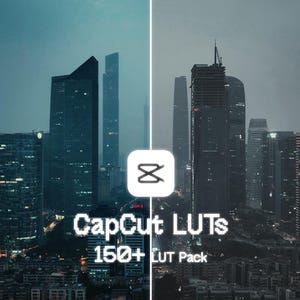 CapCut LUTs - Pacote completo com mais de 150 LUTs cinematográficas