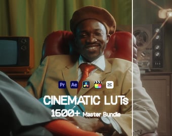 1500+ Cinematic LUTs Mega Bundle