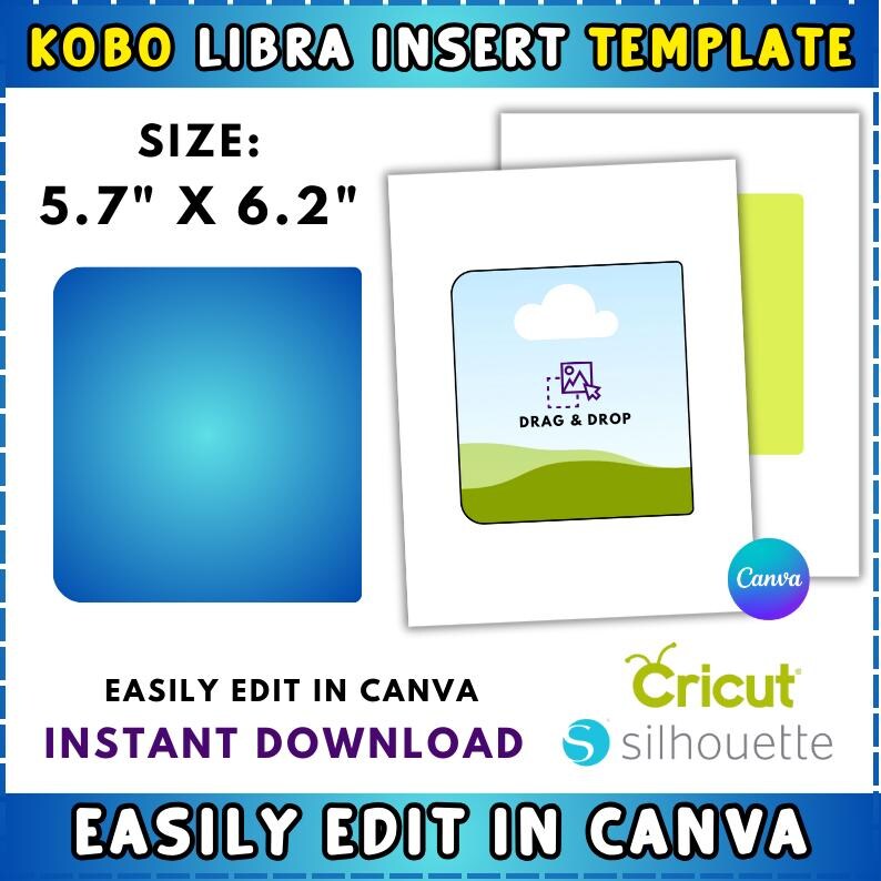 Kobo Libra Colour Template, Kobo Libra Insert Template, Kindle Insert ...