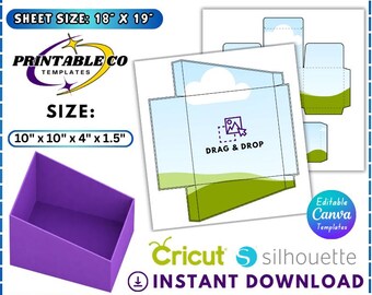 Counter Display Box Template, Product Stand Template, DIY Display Box, Box Template, Display Holder, Countertop Display, Canva Drag and drop