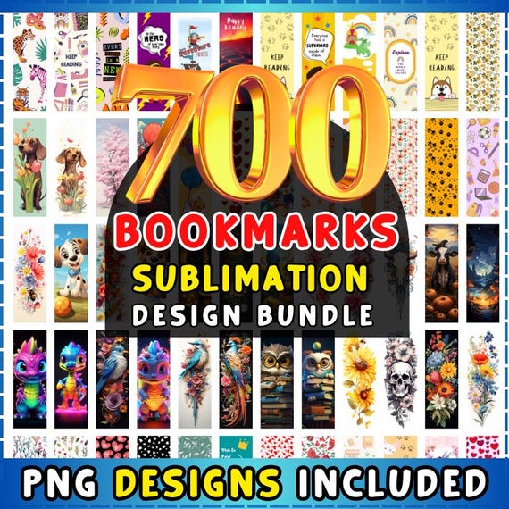 700+ Bookmarks PNG Bundle, Birthday Bookmark, School Bookmarks PNG, Printable Bookmark Sublimation, Birthday Bookmark PNG, Bookmark For Kids