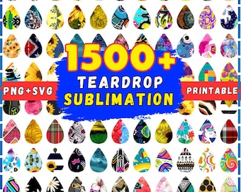 1500+ Teardrop Earring Templete, Teardrop Earring Template Bundle, Teardrop Earring Svg, Earring Sublimation Design, Earring Template, Svg
