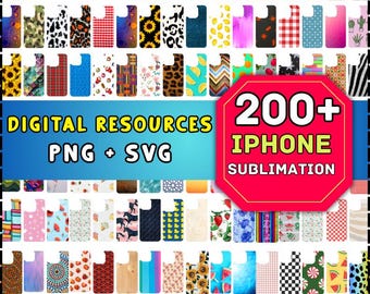 200+ iPhone Case Sublimation Designs Bundle, iphone Sublimation Templates, Phone Case Sublimations, iPhone Case Svg, Sublimation Design Png