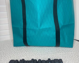 Ultralight X-Pac Tote Bag | Handmade Ripstop Market Tote | Water Resistant Grocery Bag | Lightweight Beach Tote | Everyday Shopping Bag