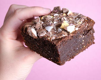 Schoko Schokoladen Mini Brownies | Ostergeschenkbox, 4er Pack