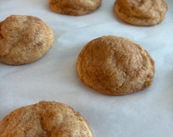 Snickerdoodle Cookie (no chill time & no cream of tartar!)