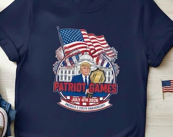 Camiseta del 250.º aniversario, camiseta de los Juegos Patriotas de Trump, camiseta de Estados Unidos 1776-2026, colores cómodos 1717