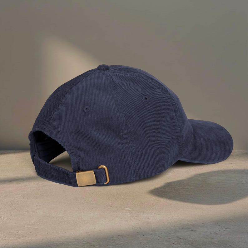 Gorro de pana con bordado de langosta, gorra náutica costera, regalo para vacaciones en la playa, estilo preppy. imagen 10