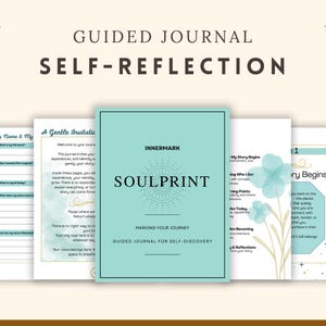 Diario de reflexión para el autodescubrimiento / Guía de ejercicios, PDF digital, Cuaderno de crecimiento personal