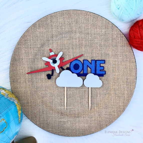 Airplane ONE Cake Topper Il_570xn