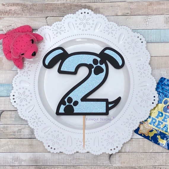 Puppy Number Birthday Cake Topper Il_570xn