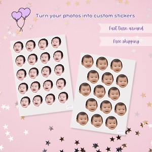 Custom Face Photo Stickers