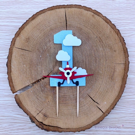 Airplane Number Cake Topper Il_570xn