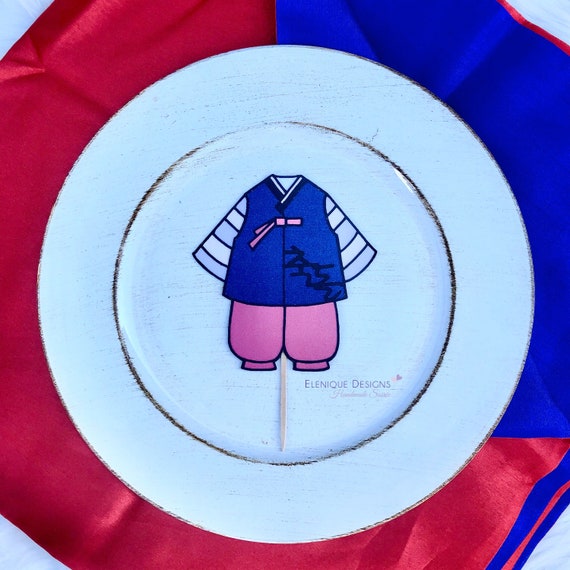 Chuk Dol Cake Topper - Boy Hanbok Il_570xn