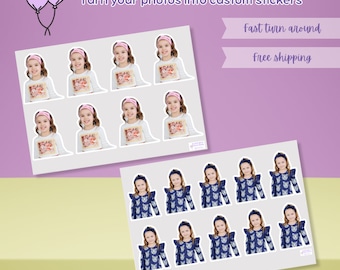Custom Half Body Photo Stickers