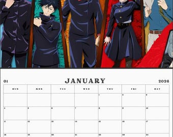 Calendario Jujutsu Kaisen 2026