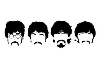 The Beatles Silhouette Decal - Waterproof Vinyl Sticker