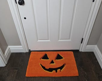 Alfombra con forma de calabaza de Halloween
