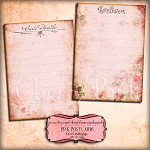 Printable Journal Cards - ATC Floral Scrapbook Craft Art Hobby Crafting ...