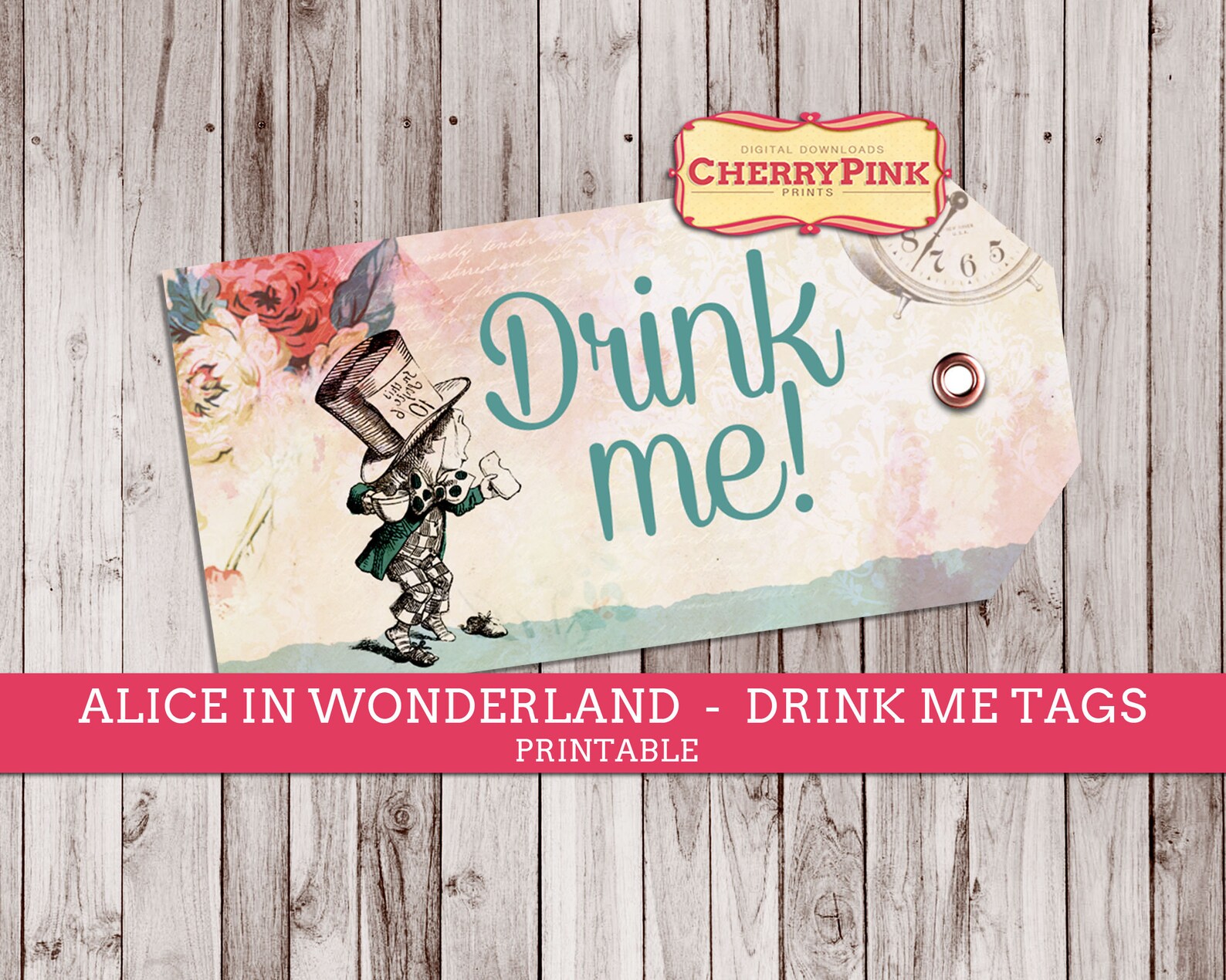 Alice in Wonderland Printable Tags Drink Me Tags Alice in - Etsy