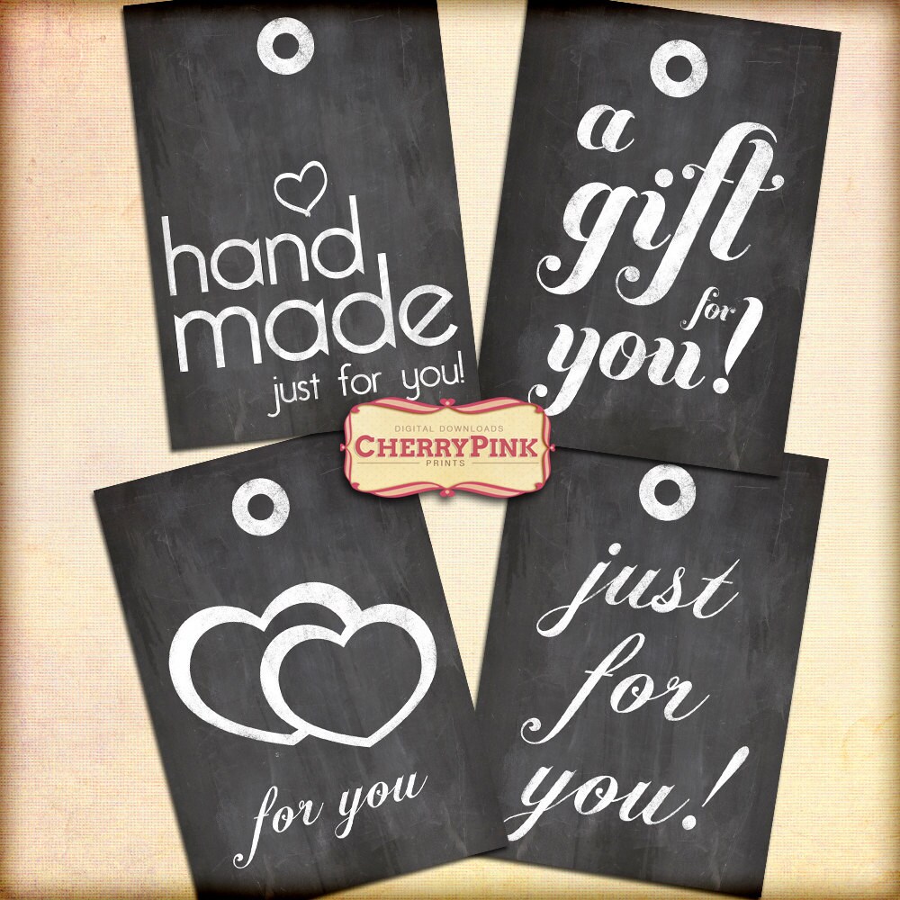GIFT TAGS printable tags chalkboard tag printable digital | Etsy