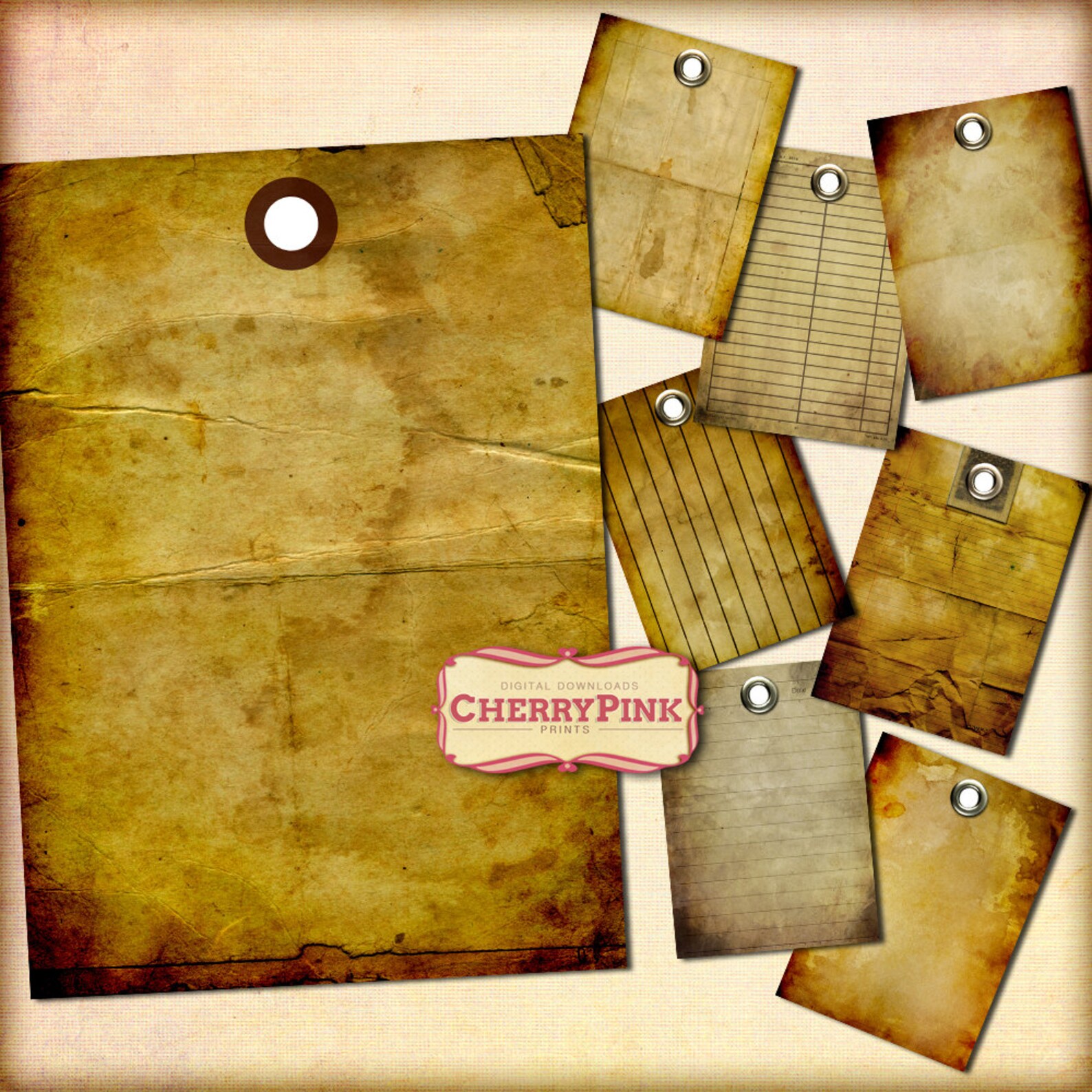 Printable Old Tags Tattered Tag Vintage Tags Steam Punk Etsy