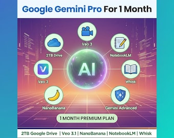 Google Gemini 3 Pro 1 mese / Veo 3.1 / NanoBanana / 2 TB di spazio su Google Drive