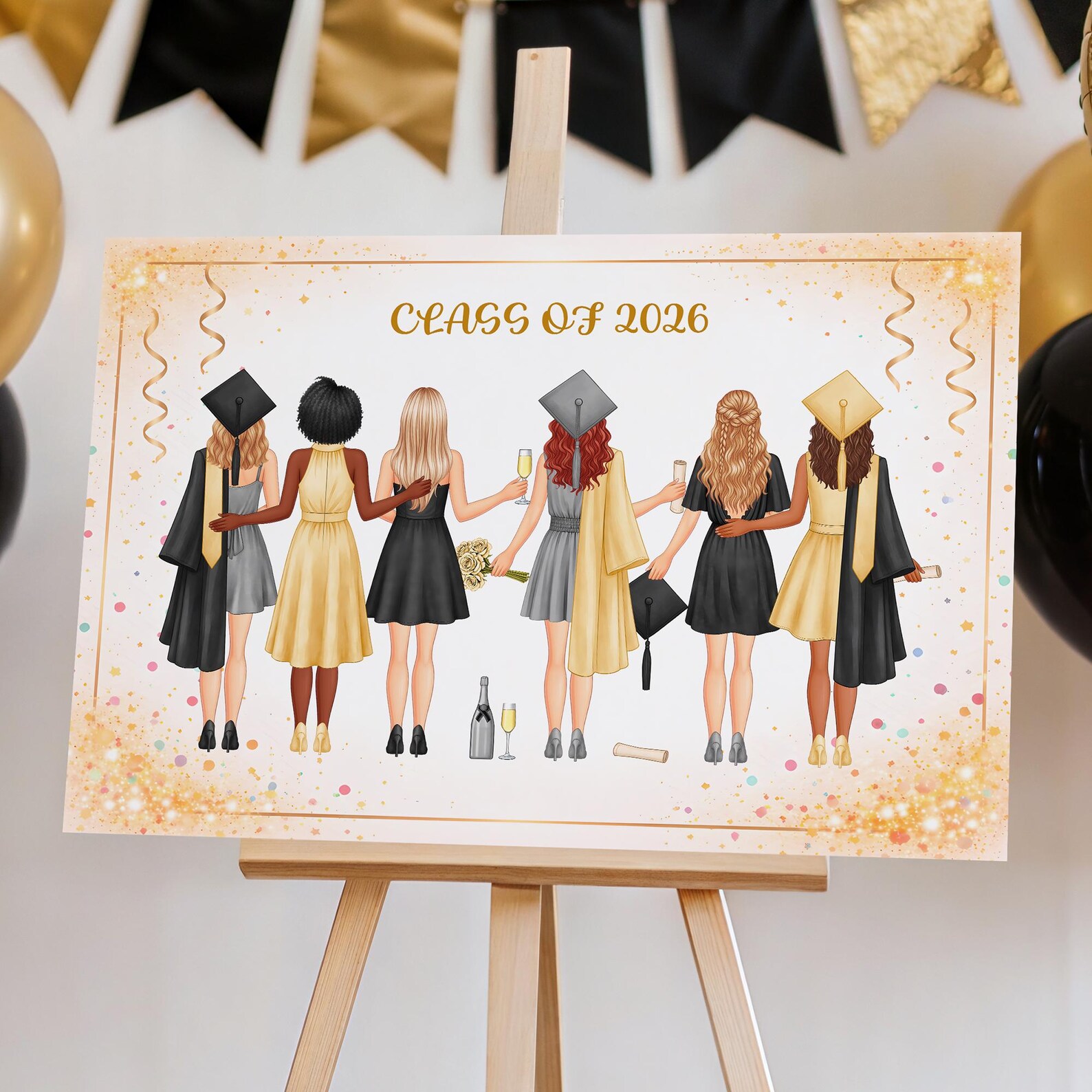 Graduation Vol Graduation Clipart Girls Vol.1 – Mix & Match Character Creator ...