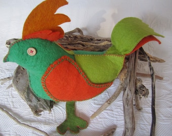 Large Funky Felt Bird