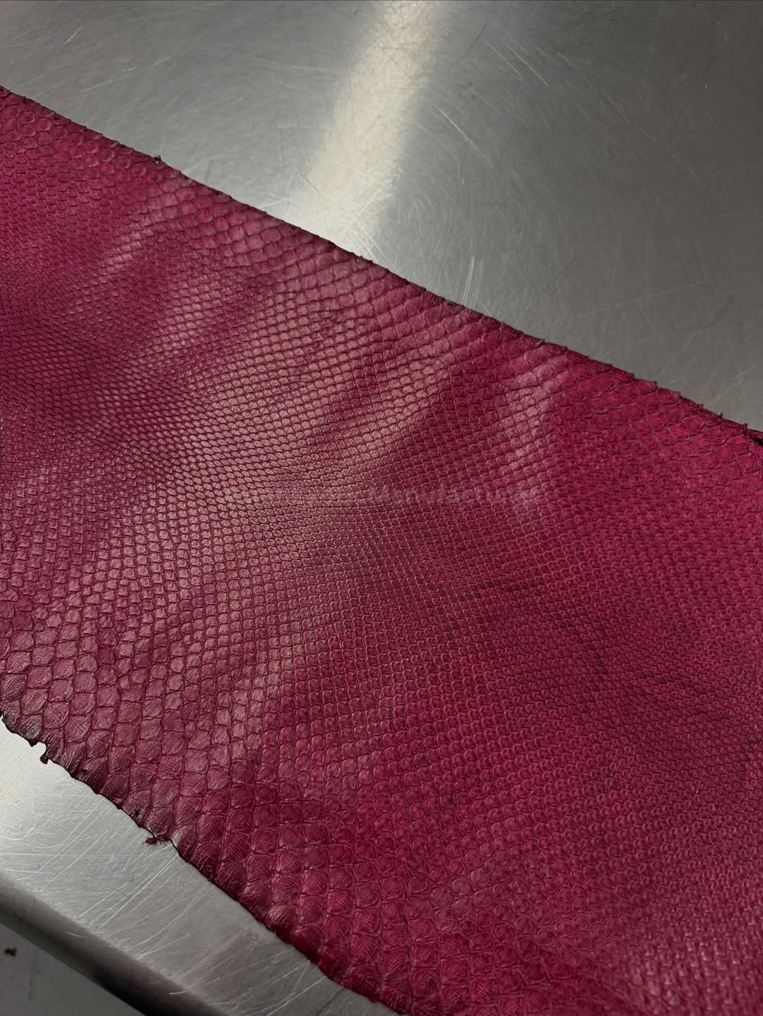 Python Burmesed Back Skin | Burgundy Genuine Python Leather for Your ...