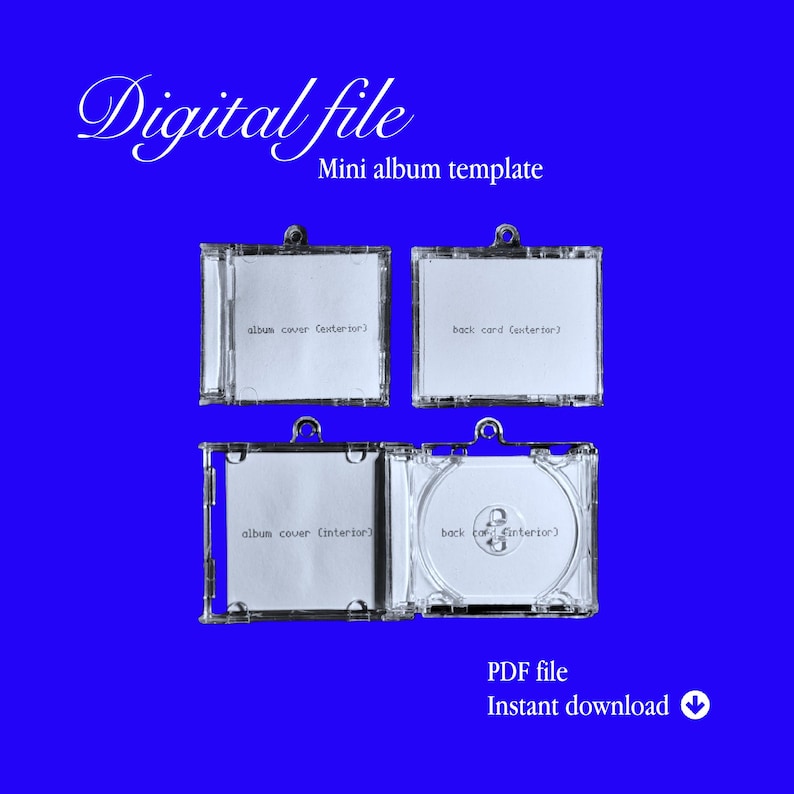 Printable Mini Lp Covers Mini CD Album Template | Printable PDF File - Etsy Canada
