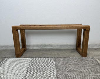 Entryway shoe rack, wood shoe storage, floor shoe organizer, handmade furniture